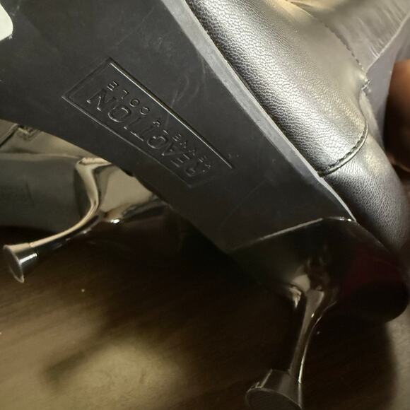 Kenneth Cole Blossom 50 Leather Knee High Kitten Heel Stretch Boots Womens 7.5 - Picture 6 of 11